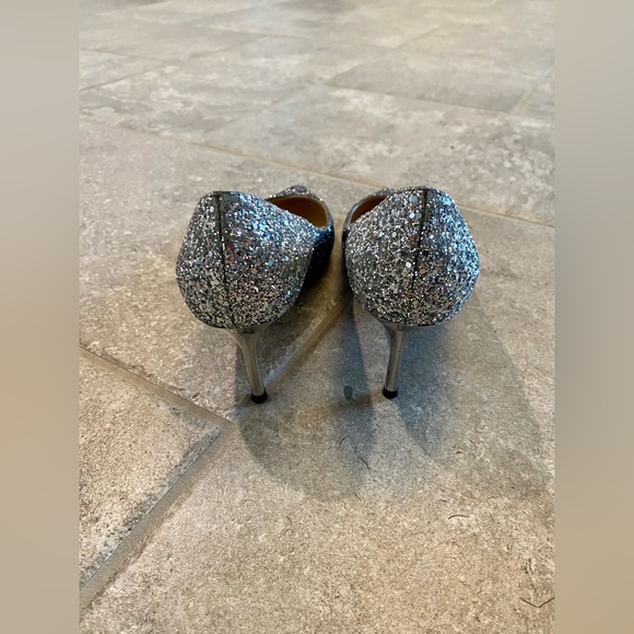 Jimmy Choo Romy 60 Navy/Silver gradient pair for sale! Barely worn. - Picture 10 of 10